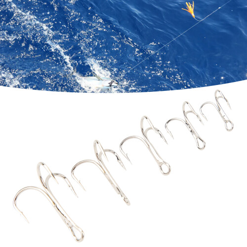 120PCS Treble Hooks Set, High Carbon Steel