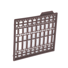 30Pcs Plastic Grid Type Bait Stoppers Brown