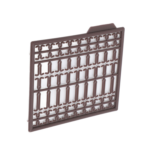30Pcs Plastic Grid Type Bait Stoppers Brown