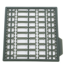 30Pcs Grid-Type Plastic Bait Stoppers - Dark Green