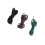 3Pcs Carp Line Sleeve Rubber European Style 2m 13