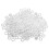 50pcs Round Bait Ring Clear Snowflake Carp Bands 2