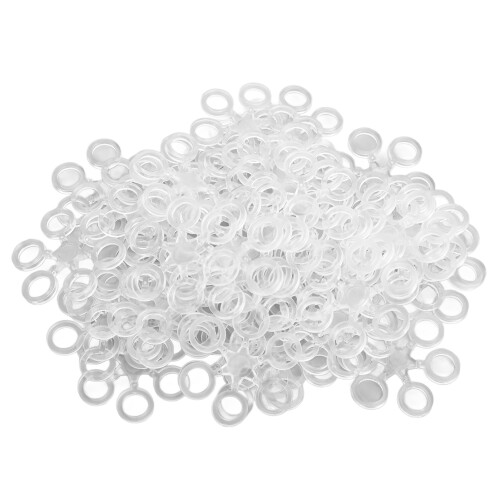 50pcs Round Bait Ring Clear Snowflake Carp Bands 1