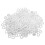 50pcs Round Bait Ring Clear Snowflake Carp Bands 8