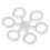 50pcs Round Bait Ring Clear Snowflake Carp Bands 9