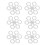 50pcs Round Bait Ring Clear Snowflake Carp Bands 13
