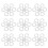 50pcs Round Bait Ring Clear Snowflake Carp Bands 15
