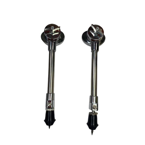 2Pcs Bass Drum Legs Replacement Set with Bracket Mounts, Stable Support for Percussion Instruments