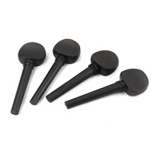 Cello Tuning Pegs Set 4/4 and 3/4 Black Synthetic Replacement Pegs for Cello Stable Tuning Performance