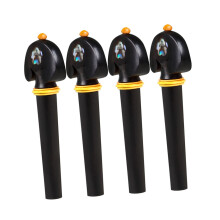 Violin Tuning Pegs Set 4 Pieces – Precise Fine Tuning, Smooth Turning, Easy Replacement, Fits Fiddle Setup