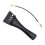 Ebony Violin Tailpiece with Fine Tuners 4/4 Full Size Replacement Durable Build for Precise Tuning 1