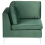 Beliani Corner Seat EVJA Velvet Green 4