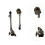 2Pcs Bass Drum Legs Replacement Set with Bracket Mounts, Stable Support for Percussion Instruments 4