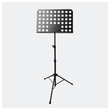 Folding Music Stand Adjustable Height Metal Sheet Holder with Clip Tray and Foldable Tripod Base