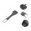 Ebony Violin Tailpiece with Fine Tuners 4/4 Full Size Replacement Durable Build for Precise Tuning 4
