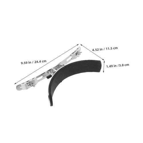 2pcs Stainless Steel Marching Drum Leg Support Snare Drum Rest Accessory for Stable Playing Posture 1