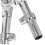 Tom Drum Mount Silver Lightweight Stable Holder Bracket for Drum Kit and Percussion 3