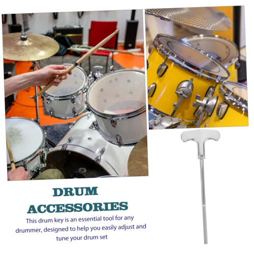Adjustable Drum Tuning Key with Ergonomic Grip for Drum Kit Tension Rods Fast Setup 2