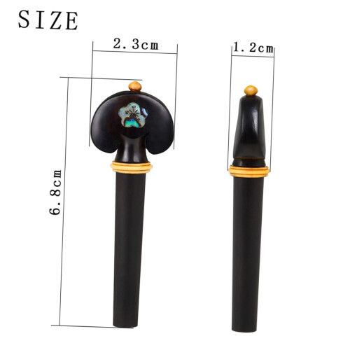 Violin Tuning Pegs Set 4 Pieces – Precise Fine Tuning, Smooth Turning, Easy Replacement, Fits Fiddle Setup 1