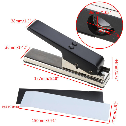Guitar Pick Maker Cutter for Custom Plectrums, Compact Handheld Tool with Precise Cutting Performance 2