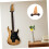 Guitar Wall Mount Hanger for Classical Guitar, Secure SpaceSaving WoodIron Display Rack for Home Studio 5