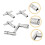 4 Pack Drum Tuning Key Set, Durable Metal Drum Wrench Tool for Fast Drum Tuning 3