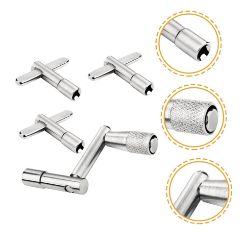 4 Pack Drum Tuning Key Set, Durable Metal Drum Wrench Tool for Fast Drum Tuning 2