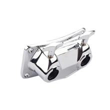 Drum Clamp with Double Holes, Adjustable Drum Mount Bracket for Percussion Instruments, Durable Metal Build