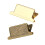 Trombone rétro en métal pour notes, marque-pages, pince-2 pièces 1