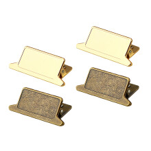 2/4Pcs Retro Hinweis Papier Clip Metall Lesezeichen-4 Stück