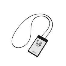 Adjustable Neck Strap Badge Holder Retractable Lanyard-Black
