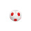 Cartoon Soccer Shape Plastic Pen Cup Multipurpose Desktop-Red 1