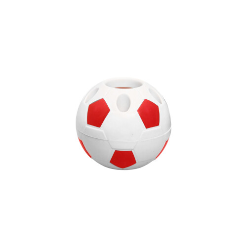 Soccer Shape Plastic Pen Storage Container for Writing Tool-Red