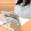 Foldable Music Stand Plastic Bookstand with Page Clip for 4