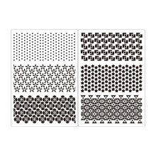 6Pcs Detailed Sketching Stencils Perfect For-Parallel Whispers