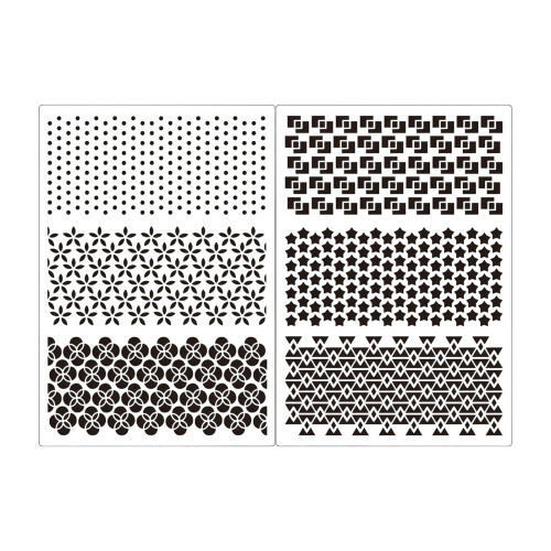 Set mit 6 wiederverwendbaren, ausgehöhlten-Paralleles Flüstern