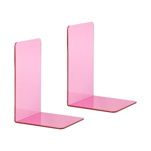 Bookends for Displaying, Notebooks Books Stand, Elegant-Red