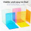 Bookshelfs for Displaying Books, Books Stand for Display,-Blue 3