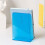 Acryl-Bücherständer, elegantes Design, Buchstützen,-Blau 7
