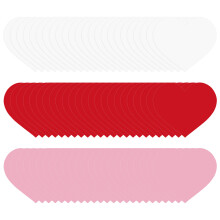 72Sheets 6x5Inch Heart Paper Cutouts For Note Label Messages