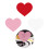 72Sheets 6x5Inch Heart Paper Cutouts For Note Label Messages 2