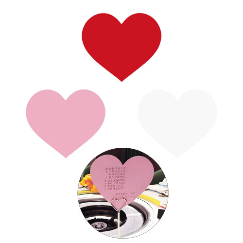 72Sheets 6x5Inch Heart Paper Cutouts For Note Label Messages 1