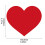 72Sheets 6x5Inch Heart Paper Cutouts For Note Label Messages 3