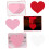 72Sheets 6x5Inch Heart Paper Cutouts For Note Label Messages 5
