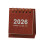 Planificateur de calendrier de petit bureau 2026,-Rouge 1