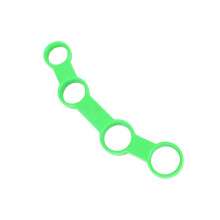 Guitar Finger Exerciser Finger Strength Trainer Expansion Sleeve for Guitar Bass Ukulele Green