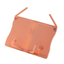 Support de lecture pliable en plastique, support réglable-Rose