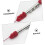 Flute Cleaning Brush Red Durable Reusable Tool for Piccolo Maintenance Moisture Removal Efficiency 3