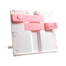Desktop ABS Reading Stand with Page Clip-white powder