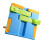 Support de manuel pliable en plastique, avec Clip de Page,-Bleu 1